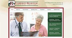 Desktop Screenshot of cameronregional.org