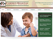 Tablet Screenshot of cameronregional.org